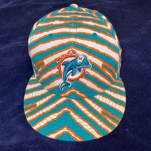 90’s ZUBAZ MIAMI DOLPHINS SNAPBACK AOP